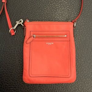 Coach Crossbody Purse - Electric Red